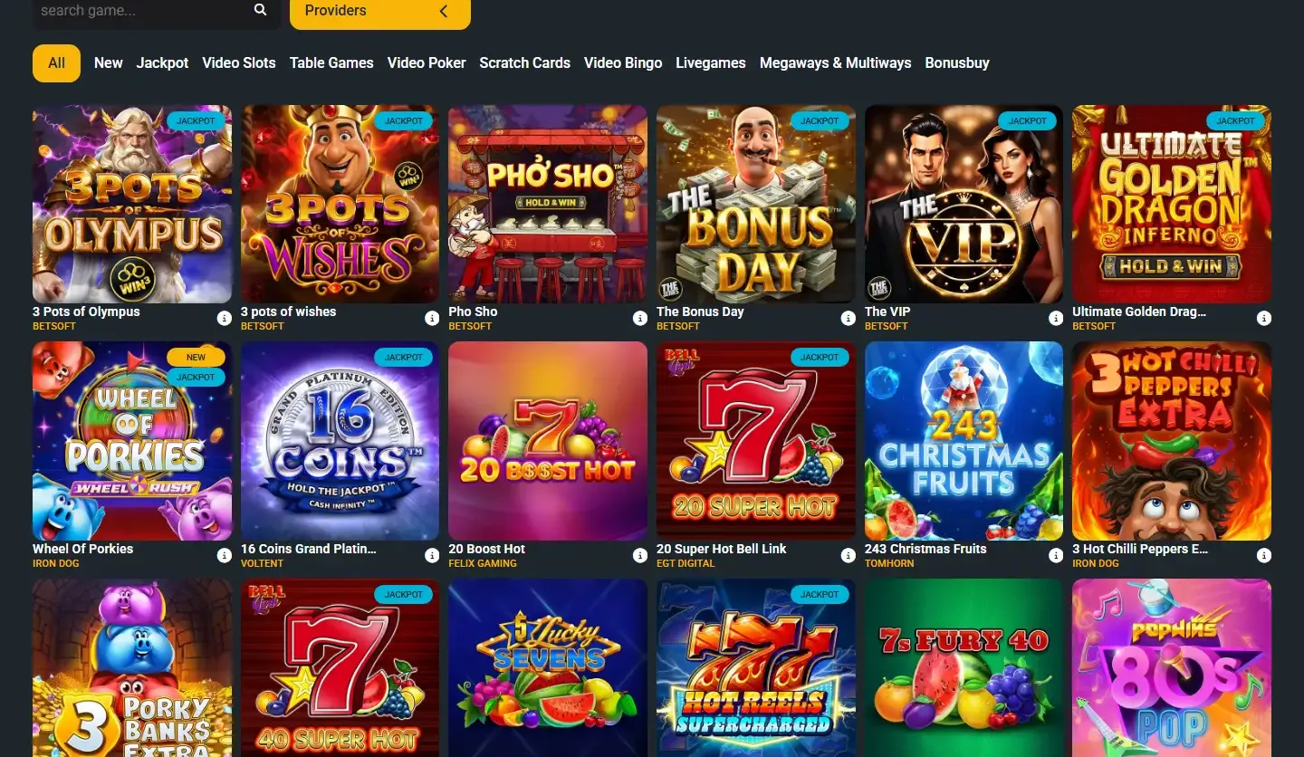 Hercules Casino Giochi